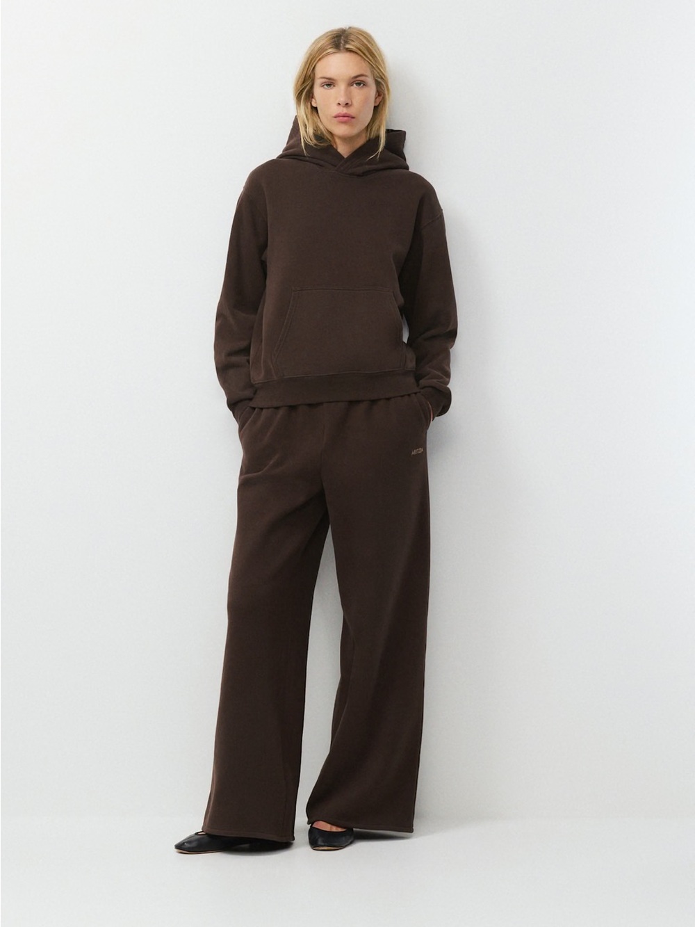 Aritzia Cozy Sweatfleece Perfect Hoodie
Colour: Rich Mocha Brown | Size: S